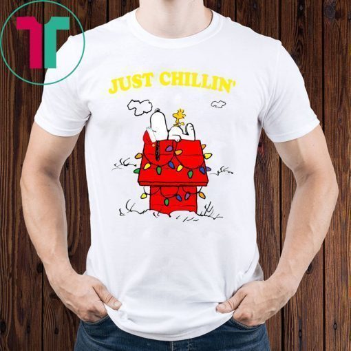 Snoopy Just Chillin Christmas Xmas Shirt