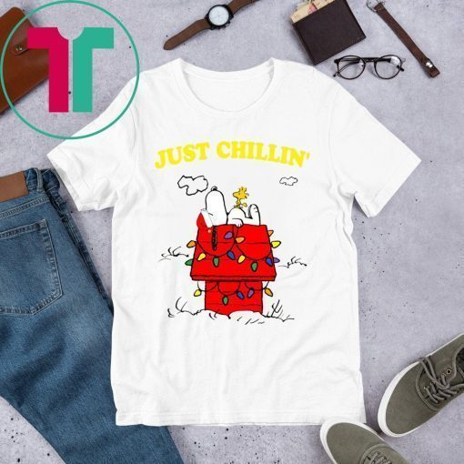 Snoopy Just Chillin Christmas Xmas Shirt