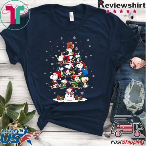 Snoopy Snowman Christmas Tree Shirt