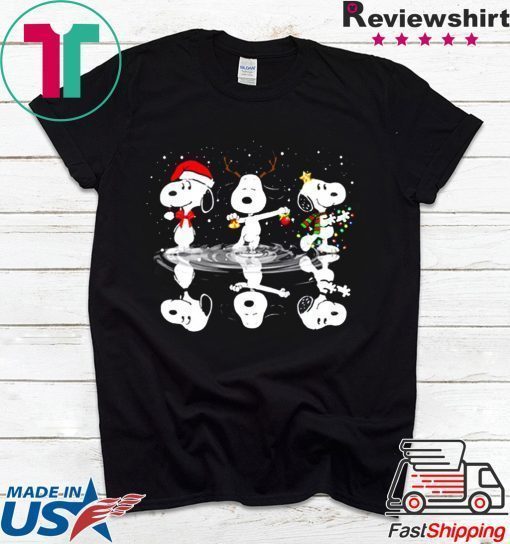 Snoopy reflection Christmas shirt