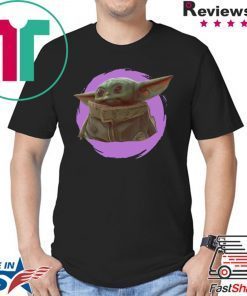 Star Wars Mandalorian Baby Yoda The Child Purple Ball Shirt