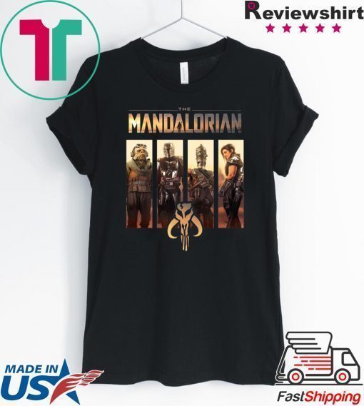 Star Wars The Mandalorian Group Line Up Shirt