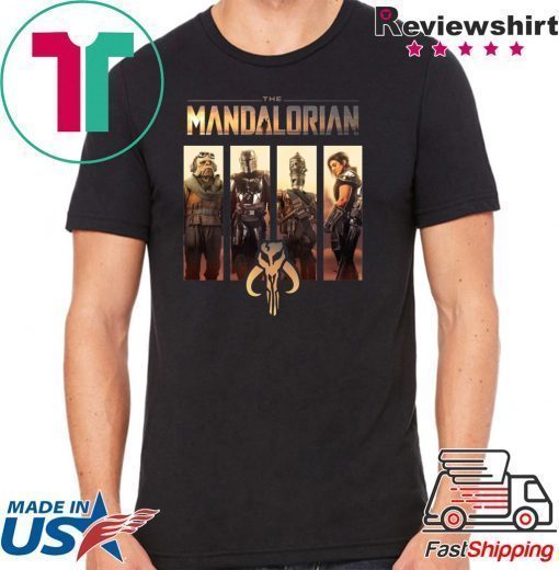 Star Wars The Mandalorian Group Line Up Shirt