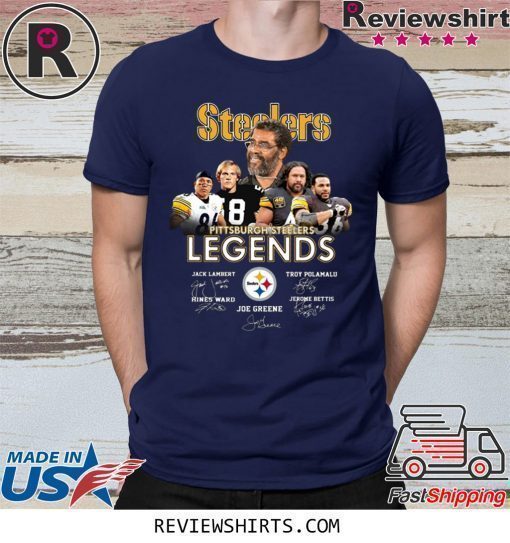 Steelers Pittsburgh Steelers legends signatures shirt