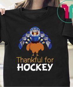 Thankful shirt Turkey thankful for Hockey shirt