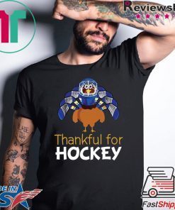 Thankful shirt Turkey thankful for Hockey shirt