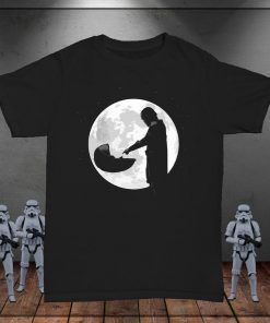 The Mandalorian Baby Yoda Moon Silhouette Unisex T-Shirt