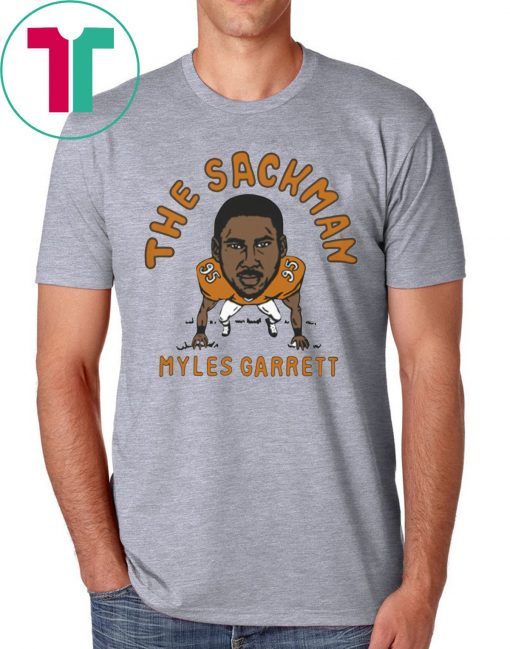 The Sackman Myles Garrett Shirt Cleveland Football Player Shirt