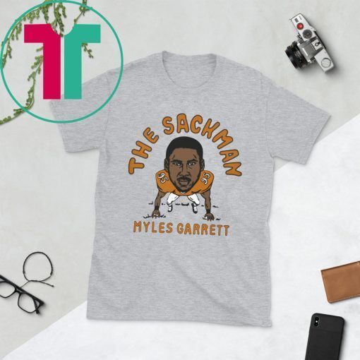 The Sackman Myles Garrett Shirt Cleveland Football Player Shirt