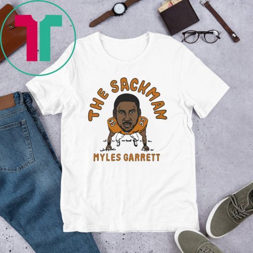 The Sackman Myles Garrett Shirt Cleveland Football Player Shirt