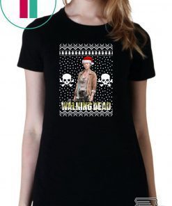 The Walking Dead Melissa McBride Santa Hat Christmas Shirt