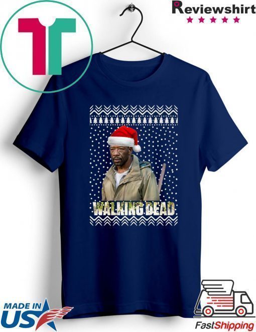 The Walking Dead Morgan Jones Santa Hat Christmas Shirt