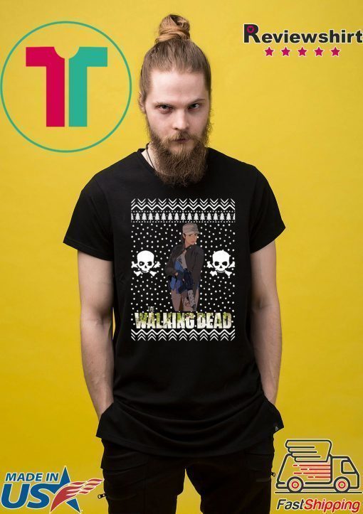 The Walking Dead Rosita Espinosa Santa Hat Christmas T-Shirt