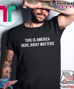 Alexander Vindman This is America Here, Right Matters Tee Shirt