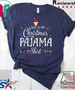 This is My Christmas Pajama Shirt - Funny Xmas Light Tree T-Shirt