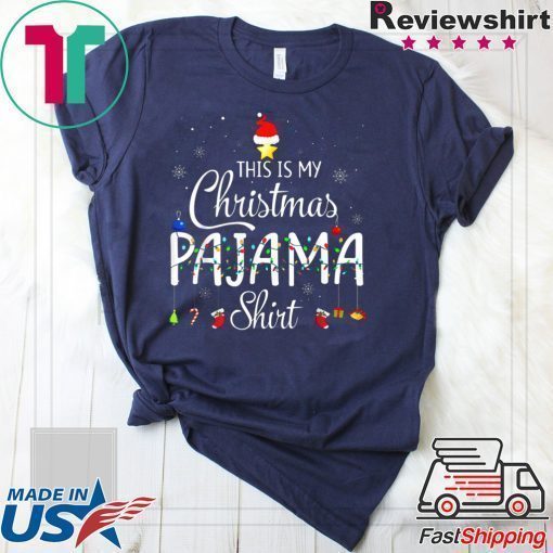 This is My Christmas Pajama Shirt - Funny Xmas Light Tree T-Shirt