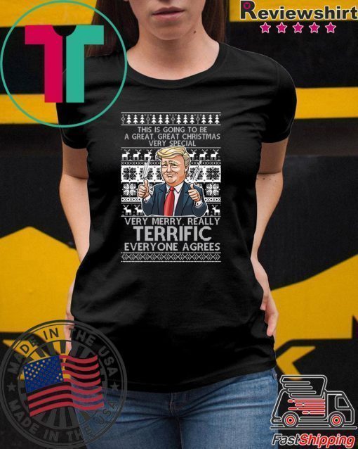 Trump Terrific Ugly Christmas T-Shirt