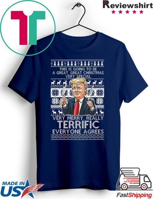 Trump Terrific Ugly Christmas T-Shirt