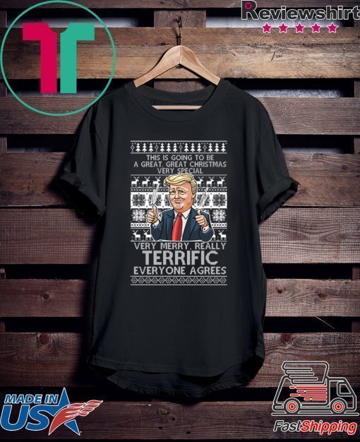 Trump Terrific Ugly Christmas T-Shirt