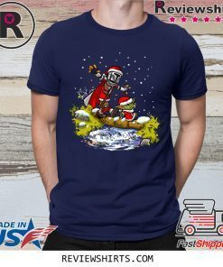 Baby Yoda Walking Under The Snow Mandalorian Shirt