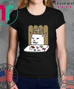 Woman Yelling At A Cat New Orleans Saints Shirt