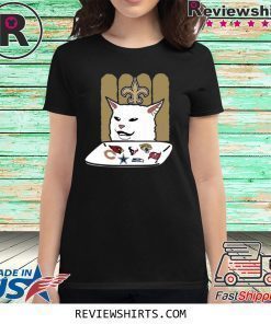 Woman Yelling At A Cat New Orleans Saints Shirts