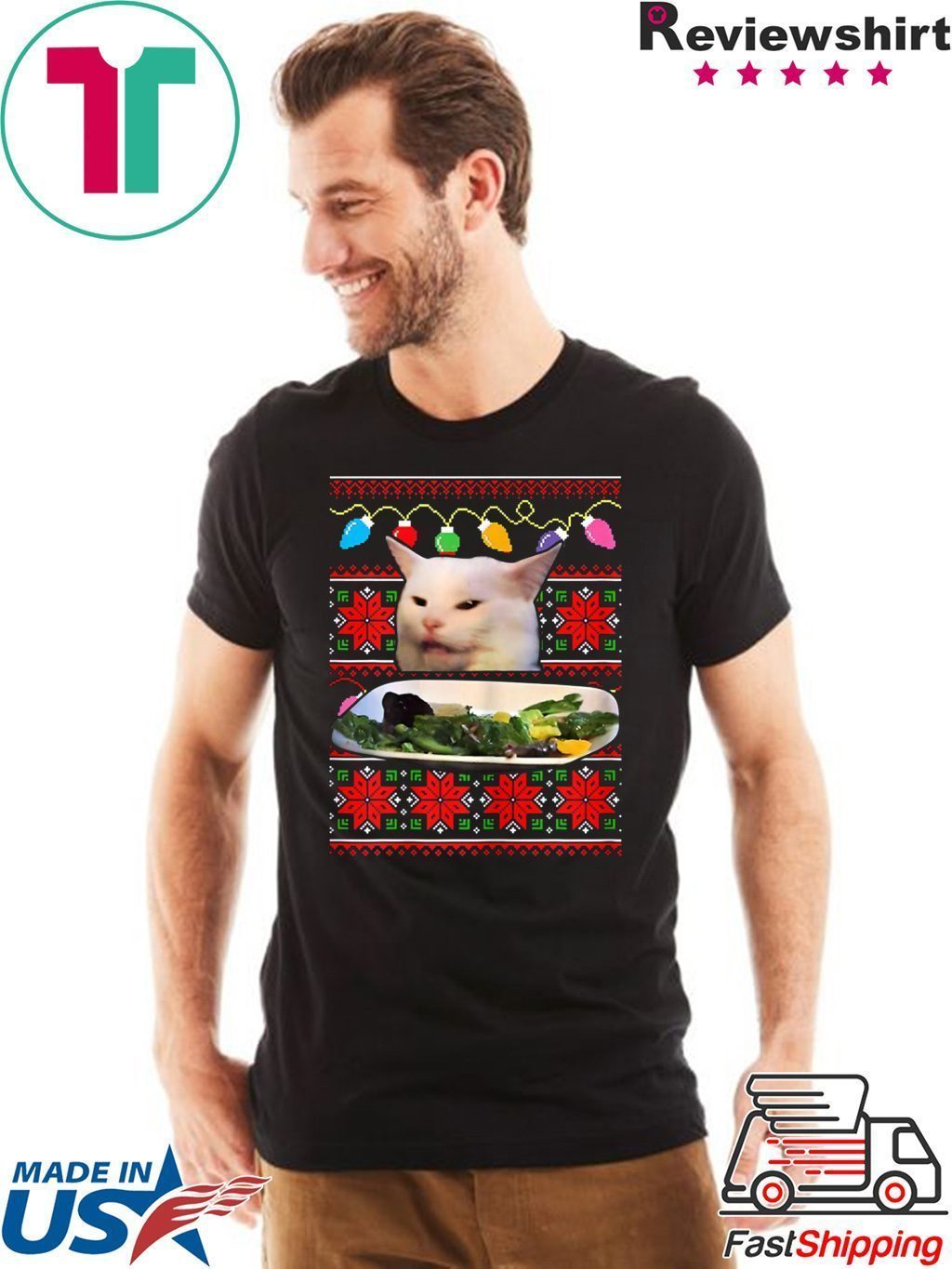 Woman Yelling at a Cat Ugly Christmas Sweater Meme Design T-Shirt -
ShirtsMango Office