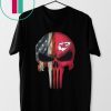 kansas city chiefs american flag punisher skull shirt