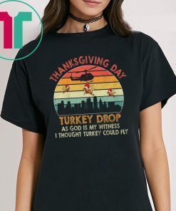 retro vintage turkey drop thanksgiving shirt