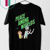 rick and morty peace among worlds t-shirts