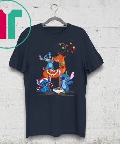 stitch and reindeer christmas xmas shirt