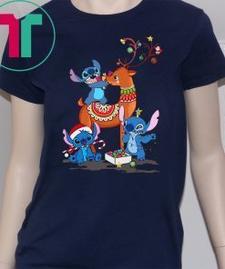 stitch and reindeer christmas xmas shirt