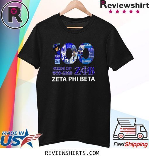 100 Years Of 1920 2020 Zeta Phi Beta T-Shirt