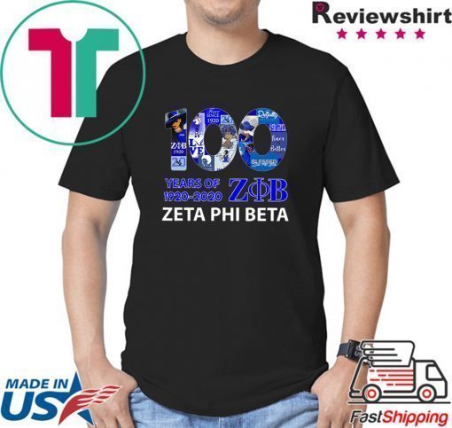 100 Years Of 1920 2020 Zeta Phi Beta Shirts
