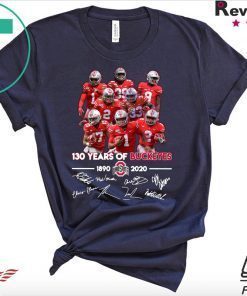 130 Years of Buckeyes 1890 2020 players signatures shirt