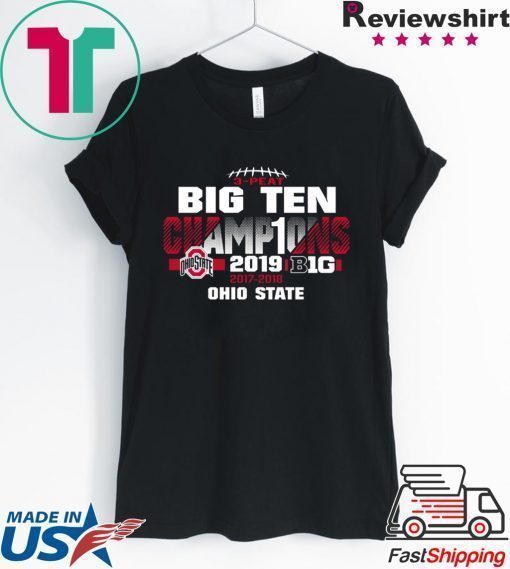 2019 Big Ten Football Champions Ohio State Buckeyes Shirt