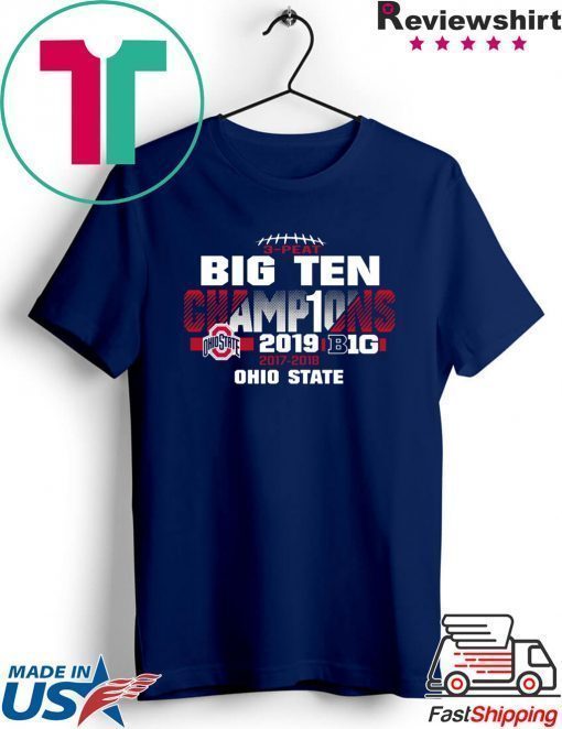 2019 Big Ten Football Champions Ohio State Buckeyes Shirt