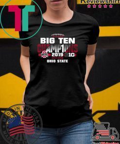 2019 Big Ten Football Champions Ohio State Buckeyes Shirt