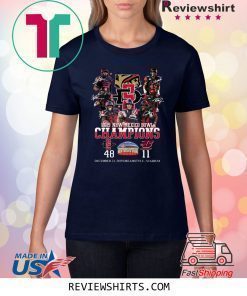 2019 New Mexico Bowl Champions Players Signatures Shirt
