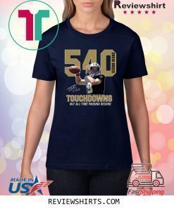 540 Drew Brees Touchdowns All Time Passing Record Shirt