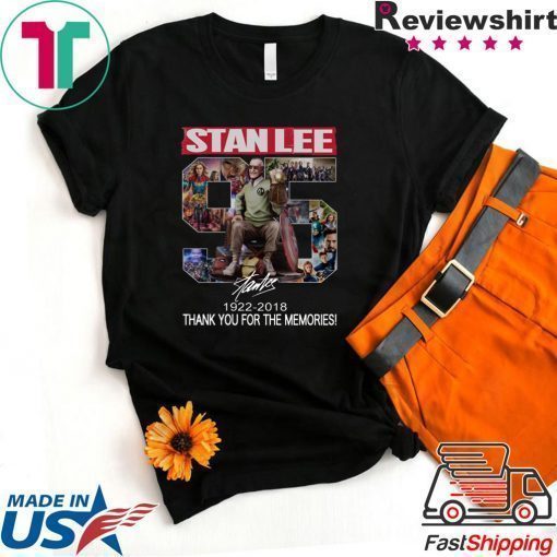 96 Years Of Stan Lee thank you for the memories signature shirt