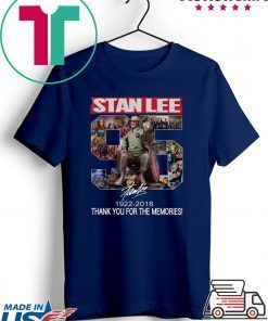 96 Years Of Stan Lee thank you for the memories signature shirt