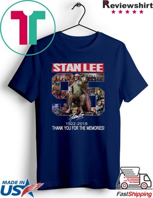 96 Years Of Stan Lee thank you for the memories signature shirt