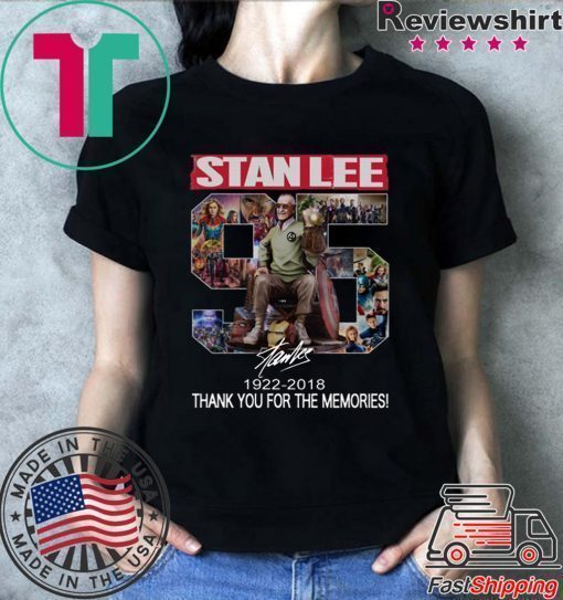 96 Years Of Stan Lee thank you for the memories signature shirt