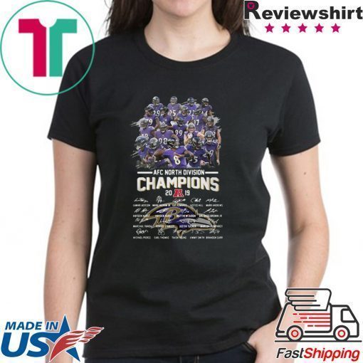 AFC North Devision Champions 2019 Signatures Shirt