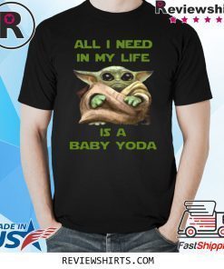 All I Need In My Life Is A Baby Yoda Xmas Shirt