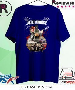 Alter Bridge Guitar Signatures Tee Shirt