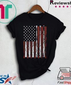 American Flag baseball bat 4th Of July shirt