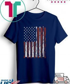 American Flag baseball bat 4th Of July shirt