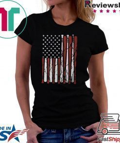 American Flag baseball bat 4th Of July shirt